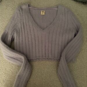Urban Outfitters Soft Lavender V-Neck Sweater